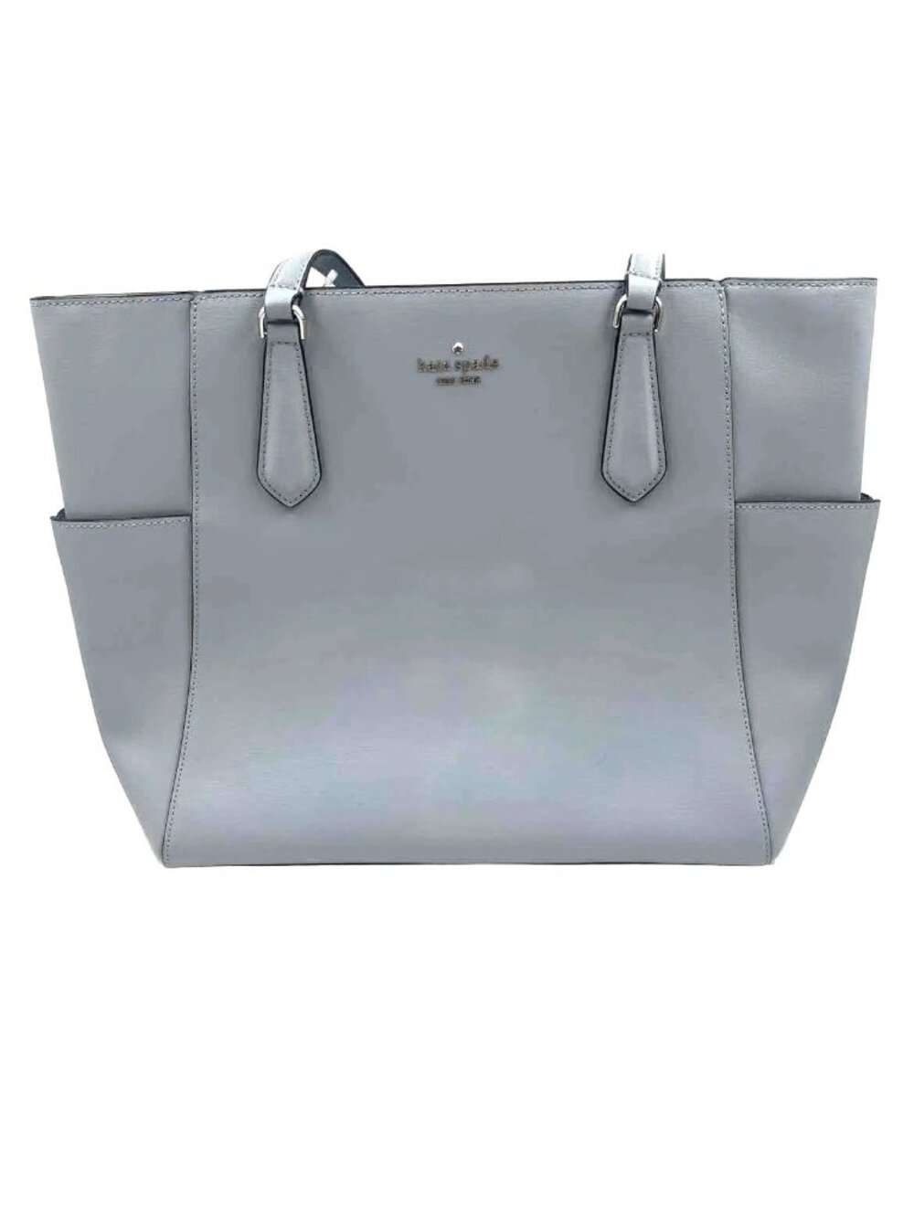 KATE SPADE NY Light Blue Saffiano Leather TIPPY Handled Tote Bag Purse